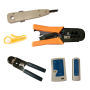 outils : pince, outil d'insertion, testeur une finition propre de votre installation r&eacute;seau ...